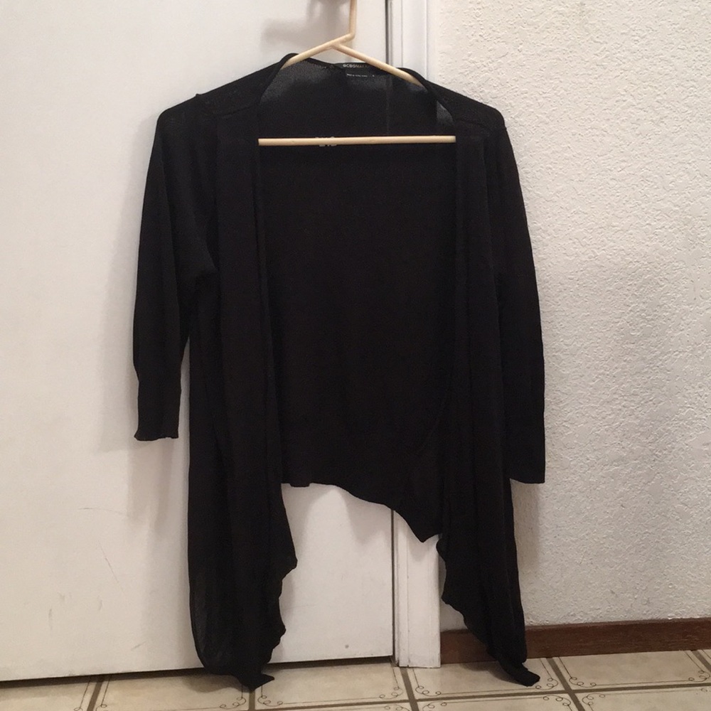 Black cardigan with mid length sleeves